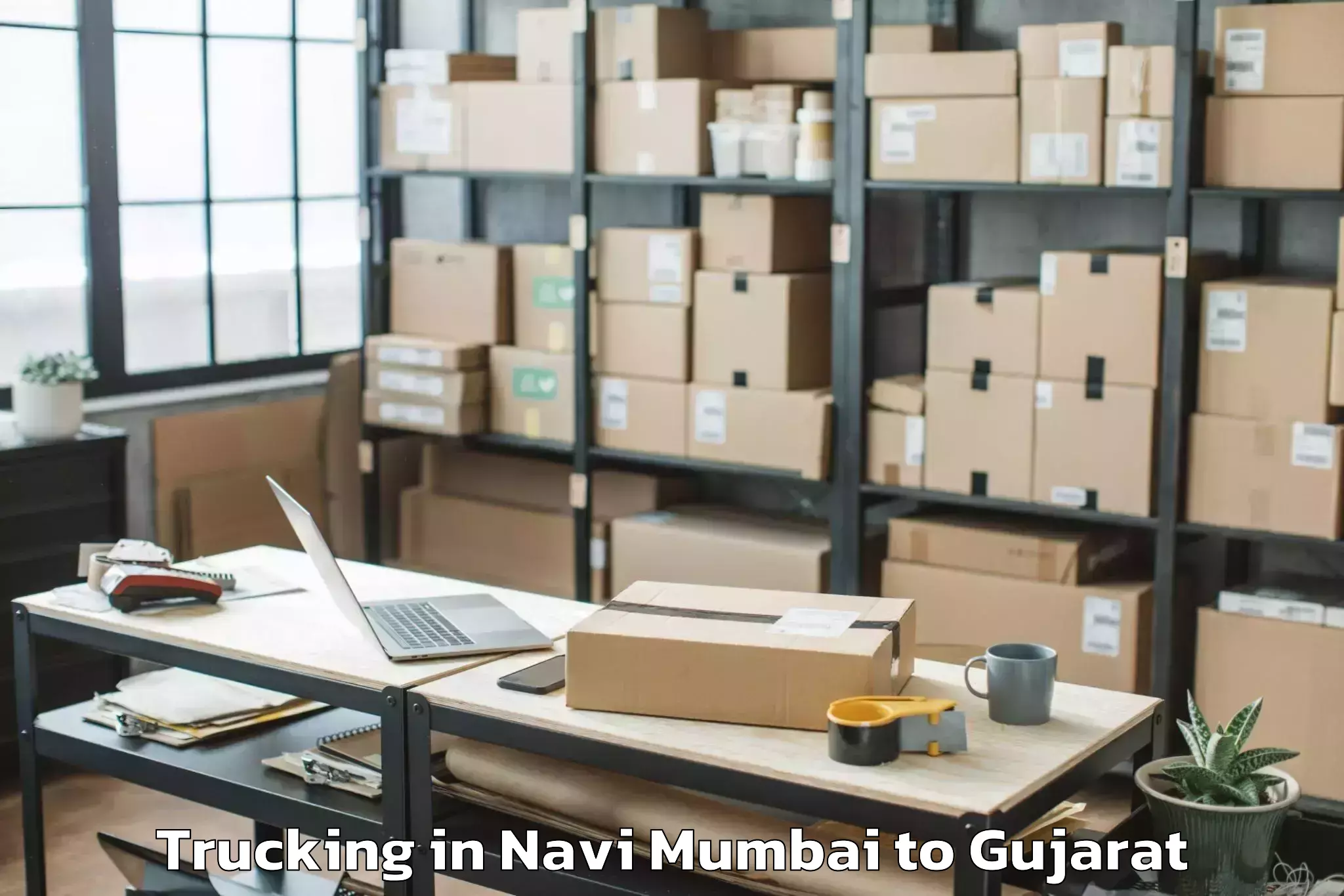 Book Navi Mumbai to Ahwa Trucking